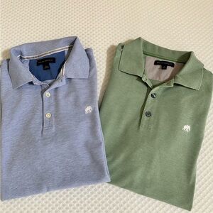 BUNDLED🐣 Banana Republuc Men’s Polo- Light Blue & Sage Green, size L